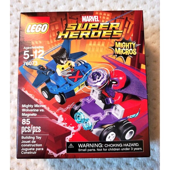 NISB Lego Marvel Super Heroes Mighty Micros Wolverine vs Magneto 76073 RETIRED - Picture 1 of 6